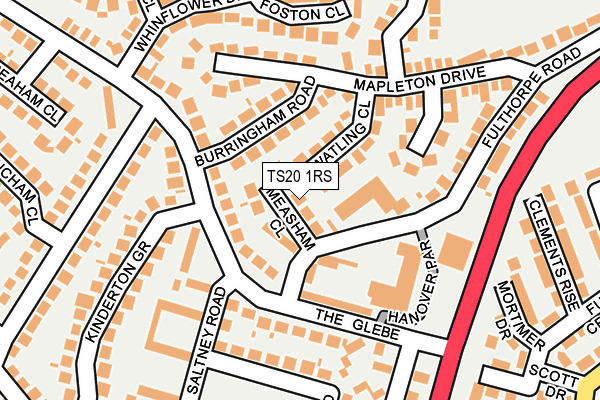 TS20 1RS map - OS OpenMap – Local (Ordnance Survey)