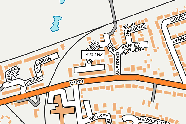 TS20 1RZ map - OS OpenMap – Local (Ordnance Survey)