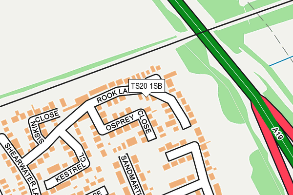 TS20 1SB map - OS OpenMap – Local (Ordnance Survey)