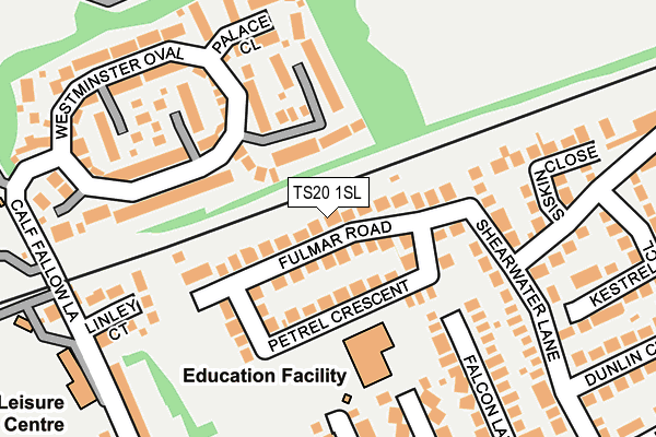 TS20 1SL map - OS OpenMap – Local (Ordnance Survey)