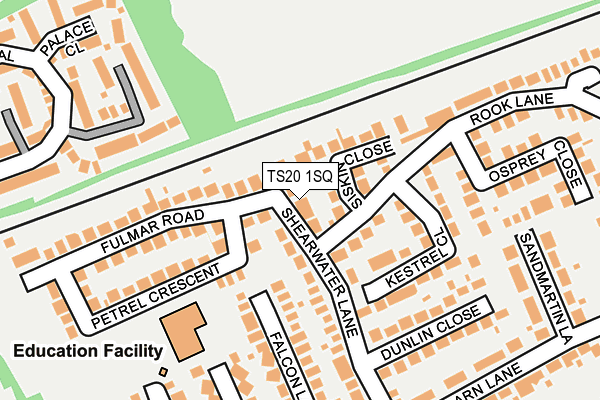 TS20 1SQ map - OS OpenMap – Local (Ordnance Survey)