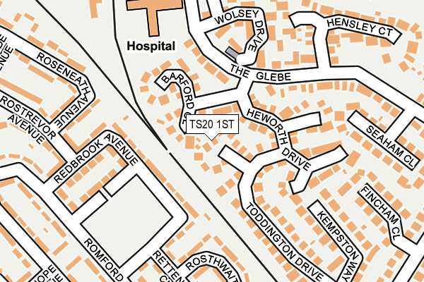 TS20 1ST map - OS OpenMap – Local (Ordnance Survey)