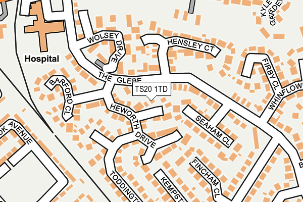 TS20 1TD map - OS OpenMap – Local (Ordnance Survey)