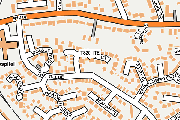 TS20 1TE map - OS OpenMap – Local (Ordnance Survey)