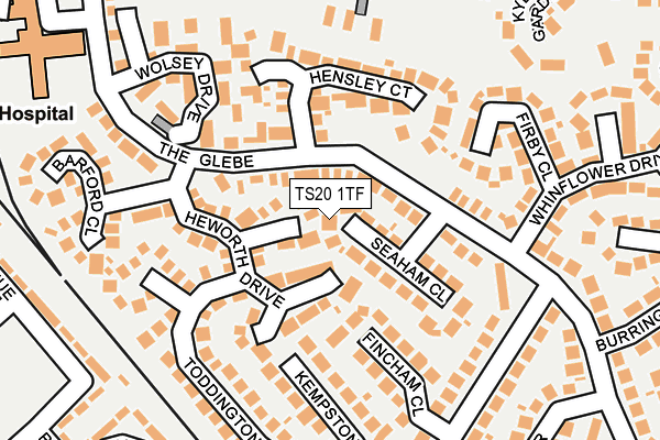 TS20 1TF map - OS OpenMap – Local (Ordnance Survey)