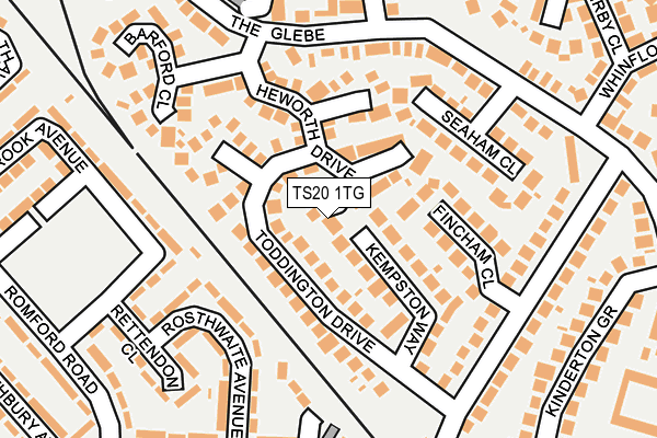 TS20 1TG map - OS OpenMap – Local (Ordnance Survey)