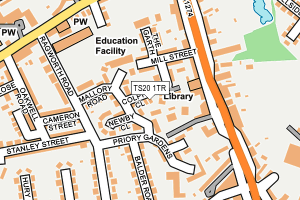 TS20 1TR map - OS OpenMap – Local (Ordnance Survey)