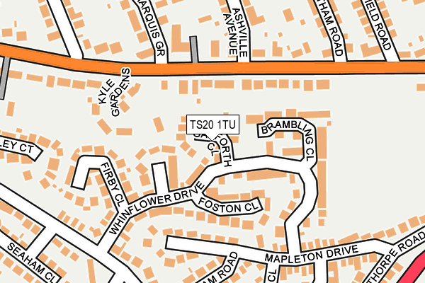 TS20 1TU map - OS OpenMap – Local (Ordnance Survey)