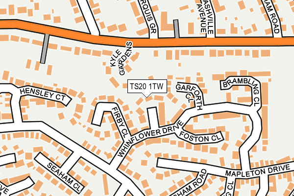 TS20 1TW map - OS OpenMap – Local (Ordnance Survey)