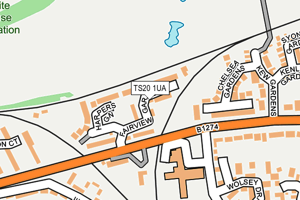 TS20 1UA map - OS OpenMap – Local (Ordnance Survey)