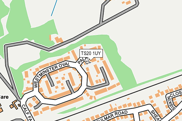 TS20 1UY map - OS OpenMap – Local (Ordnance Survey)