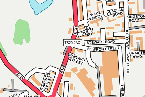 TS20 2AQ map - OS OpenMap – Local (Ordnance Survey)