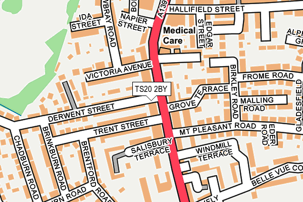 TS20 2BY map - OS OpenMap – Local (Ordnance Survey)