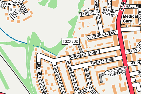 TS20 2DD map - OS OpenMap – Local (Ordnance Survey)