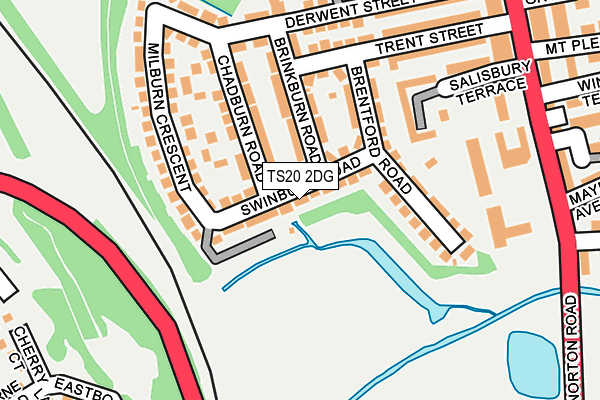 TS20 2DG map - OS OpenMap – Local (Ordnance Survey)