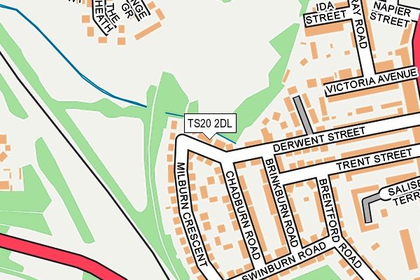TS20 2DL map - OS OpenMap – Local (Ordnance Survey)