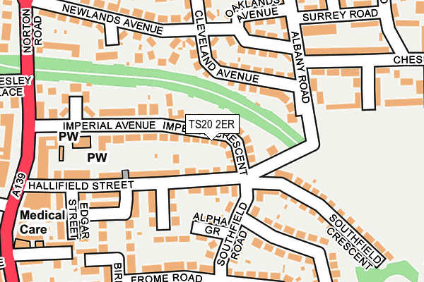 TS20 2ER map - OS OpenMap – Local (Ordnance Survey)