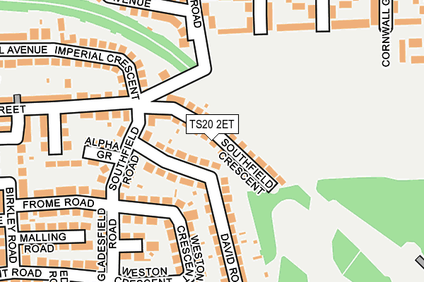 TS20 2ET map - OS OpenMap – Local (Ordnance Survey)