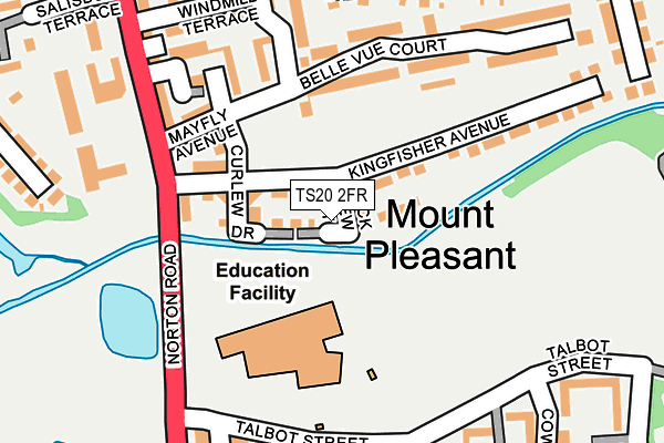 TS20 2FR map - OS OpenMap – Local (Ordnance Survey)