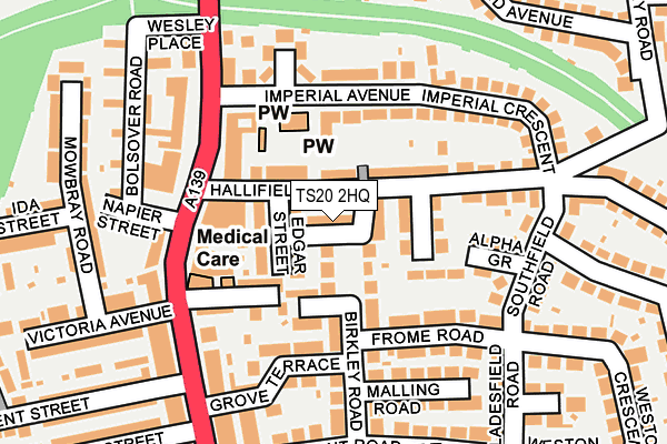 TS20 2HQ map - OS OpenMap – Local (Ordnance Survey)