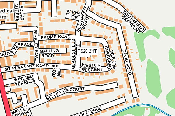 TS20 2HT map - OS OpenMap – Local (Ordnance Survey)