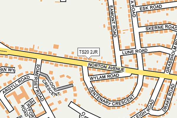 TS20 2JR map - OS OpenMap – Local (Ordnance Survey)