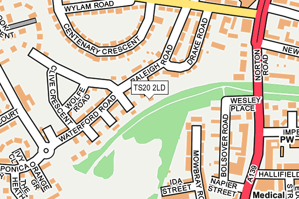 TS20 2LD map - OS OpenMap – Local (Ordnance Survey)