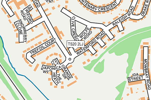 TS20 2LJ map - OS OpenMap – Local (Ordnance Survey)