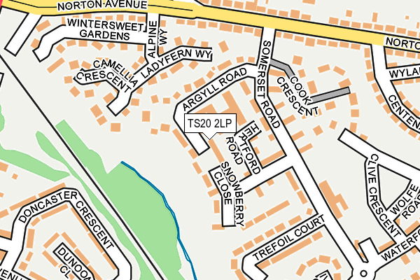 TS20 2LP map - OS OpenMap – Local (Ordnance Survey)