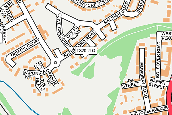 TS20 2LQ map - OS OpenMap – Local (Ordnance Survey)