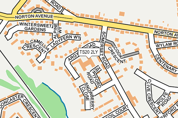 TS20 2LY map - OS OpenMap – Local (Ordnance Survey)