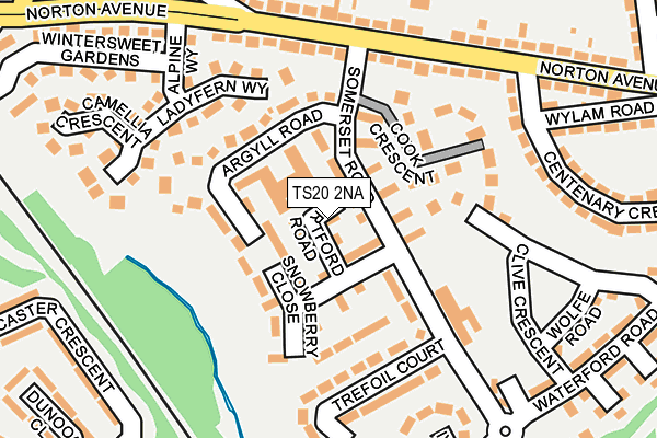 TS20 2NA map - OS OpenMap – Local (Ordnance Survey)