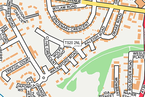 TS20 2NL map - OS OpenMap – Local (Ordnance Survey)