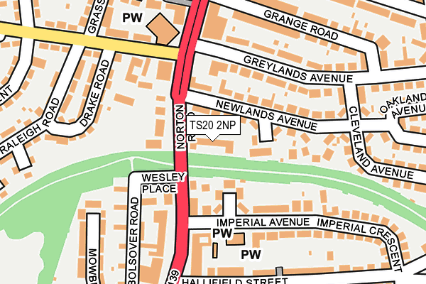 TS20 2NP map - OS OpenMap – Local (Ordnance Survey)