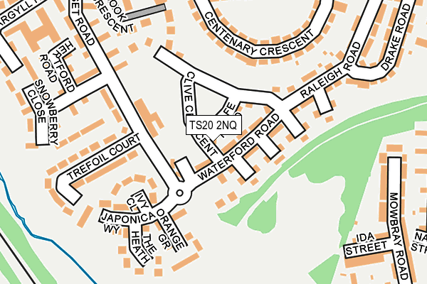 TS20 2NQ map - OS OpenMap – Local (Ordnance Survey)