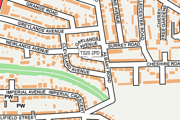 TS20 2PD map - OS OpenMap – Local (Ordnance Survey)
