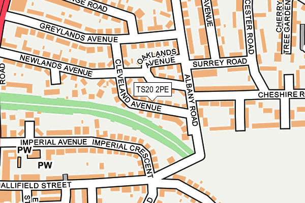 TS20 2PE map - OS OpenMap – Local (Ordnance Survey)