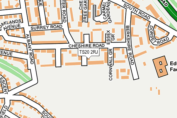 TS20 2RJ map - OS OpenMap – Local (Ordnance Survey)
