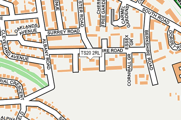 TS20 2RL map - OS OpenMap – Local (Ordnance Survey)