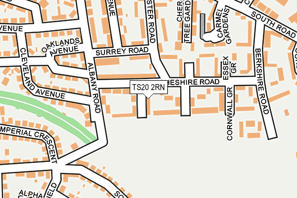 TS20 2RN map - OS OpenMap – Local (Ordnance Survey)