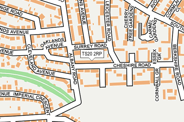 TS20 2RP map - OS OpenMap – Local (Ordnance Survey)