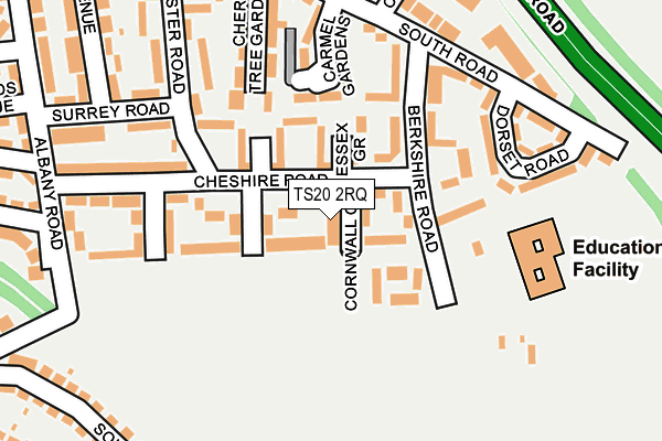 TS20 2RQ map - OS OpenMap – Local (Ordnance Survey)