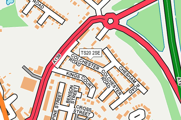 TS20 2SE map - OS OpenMap – Local (Ordnance Survey)