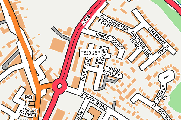 TS20 2SP map - OS OpenMap – Local (Ordnance Survey)