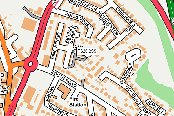 TS20 2SS map - OS OpenMap – Local (Ordnance Survey)