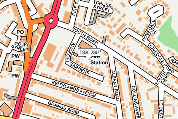 TS20 2SU map - OS OpenMap – Local (Ordnance Survey)