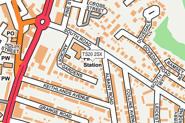 TS20 2SX map - OS OpenMap – Local (Ordnance Survey)