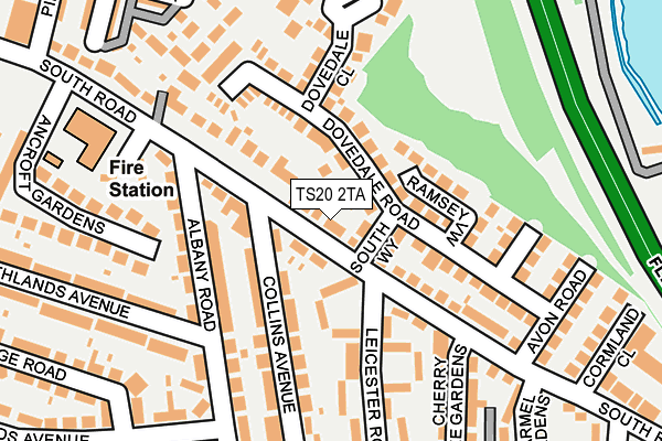TS20 2TA map - OS OpenMap – Local (Ordnance Survey)