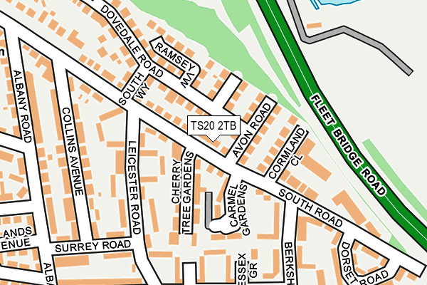 TS20 2TB map - OS OpenMap – Local (Ordnance Survey)