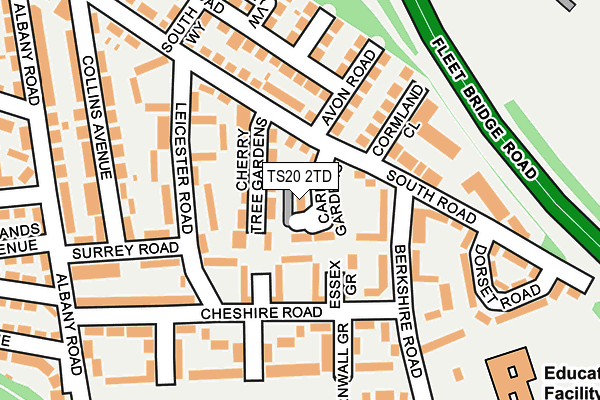 TS20 2TD map - OS OpenMap – Local (Ordnance Survey)